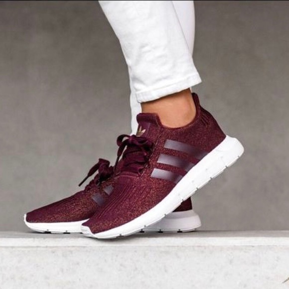 burgundy adidas womens outfit